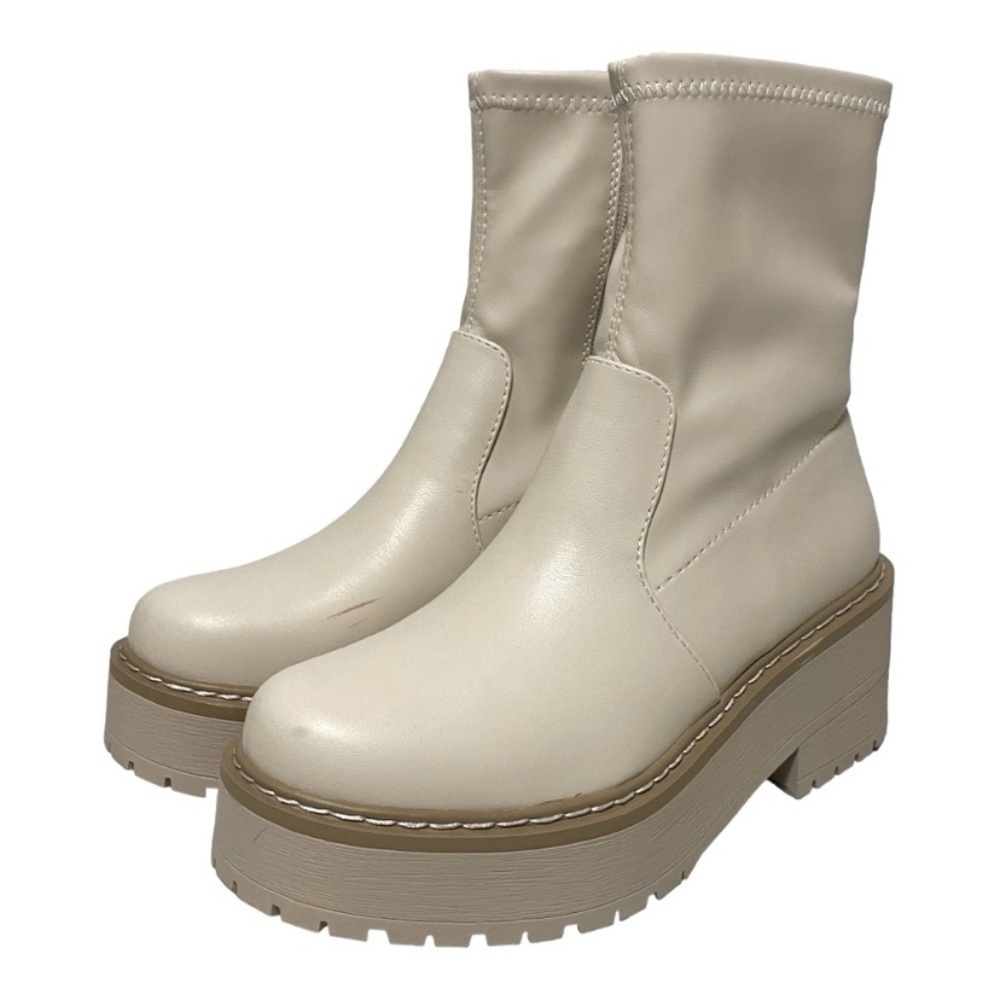 Soda - Chelsea Boots Casual Lug Sole Platform Chunky Heel Boot - 9 China
